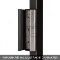 Doraz zámku SAKL | profil 40-60 mm | černý
