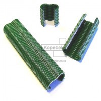 Svorky PRIMA pro montáž pletiva | Zn+PVC | zelené | 200 ks